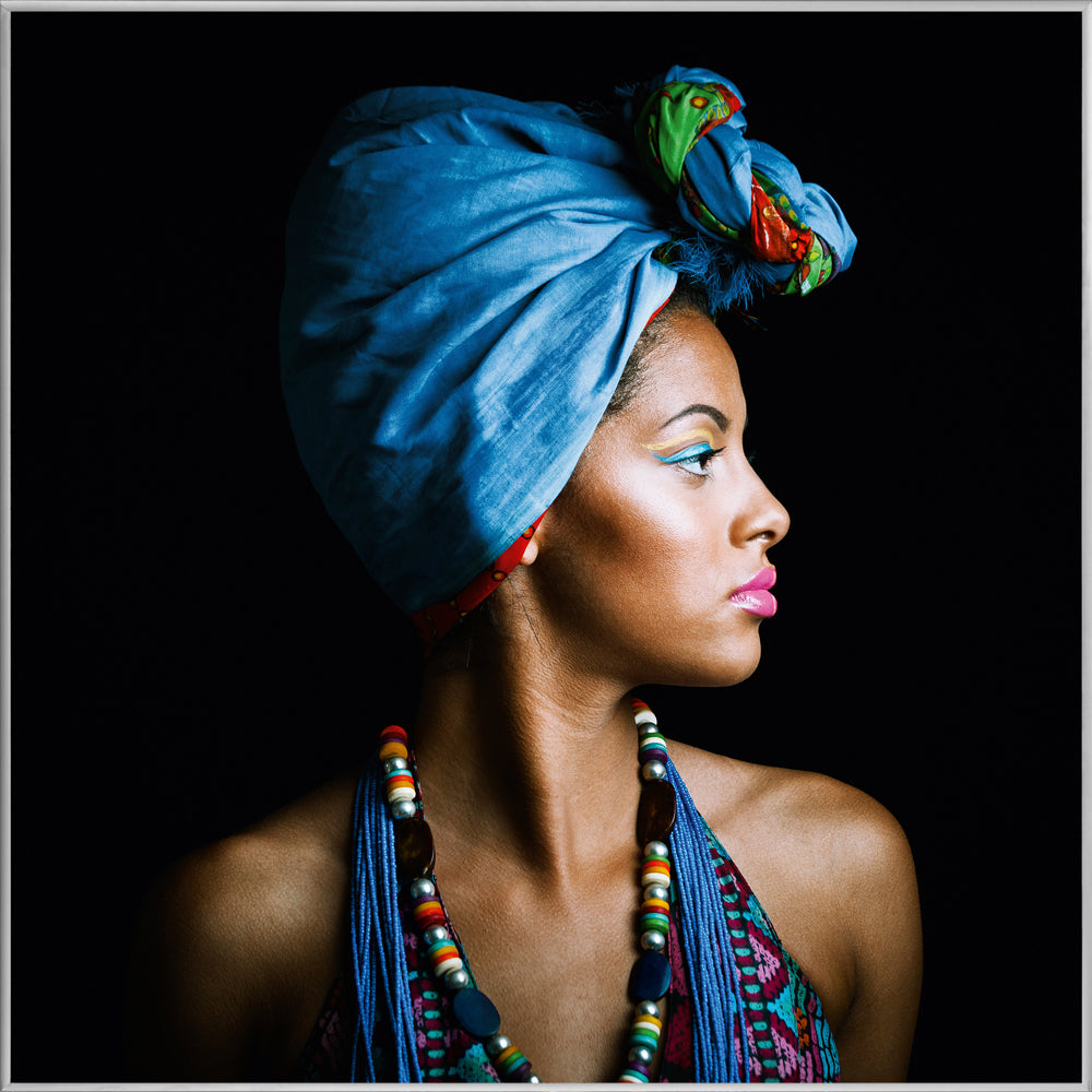 Picture &amp; Frame Beauty with Blue Turban