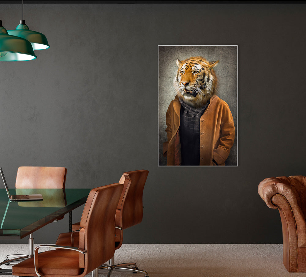 Picture &amp; Frame Tiger in Coat