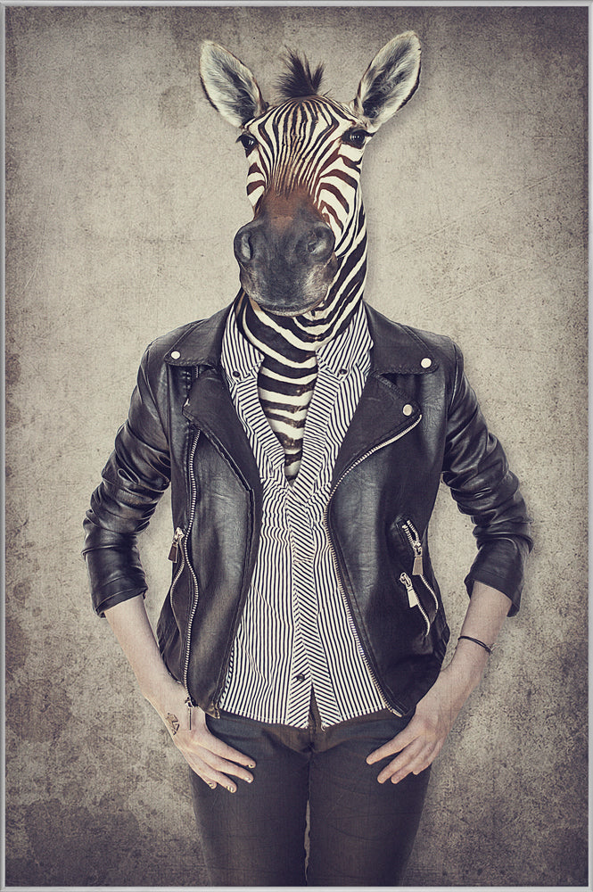 Picture &amp; Frame Zebra Gentleman