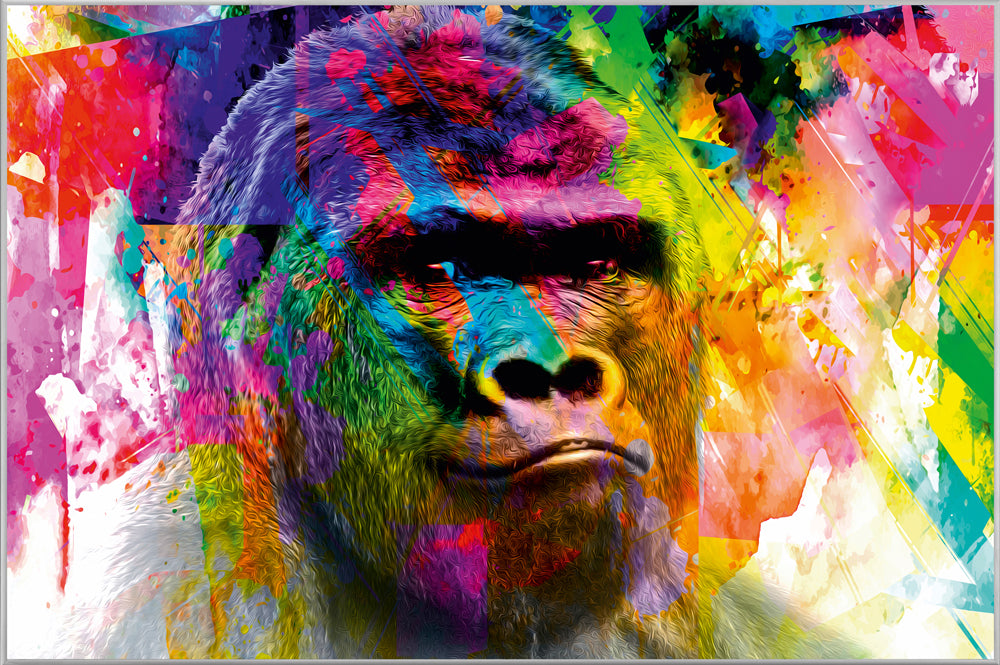 Picture &amp; Frame Pop Art Gorilla