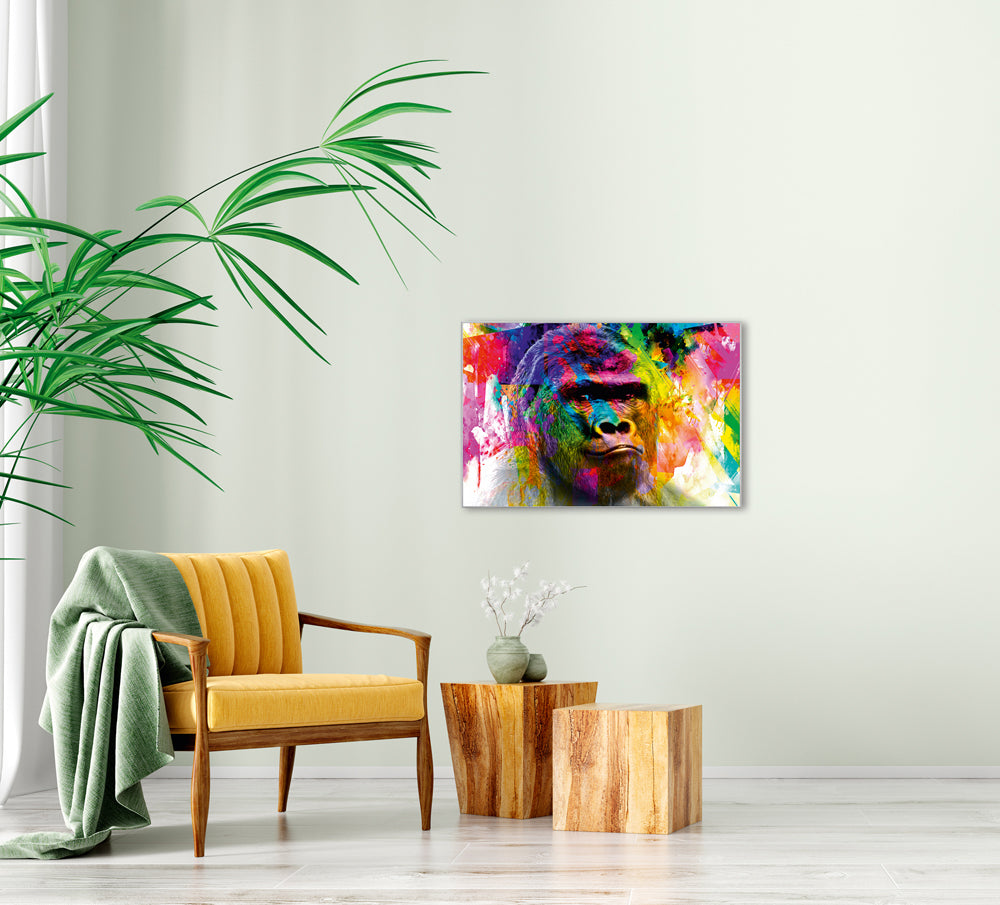 Picture &amp; Frame Pop Art Gorilla