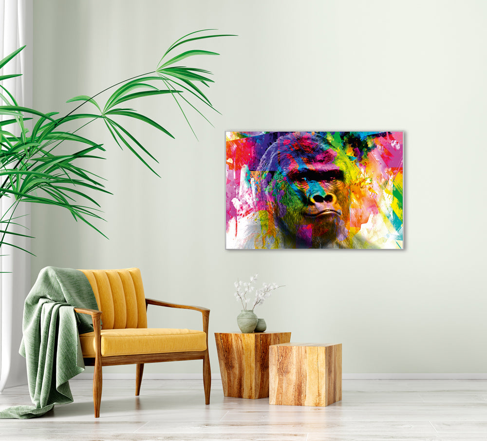 Picture &amp; Frame Pop Art Gorilla