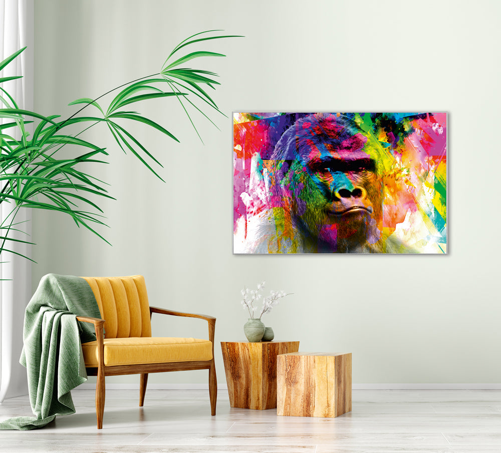 Picture &amp; Frame Pop Art Gorilla