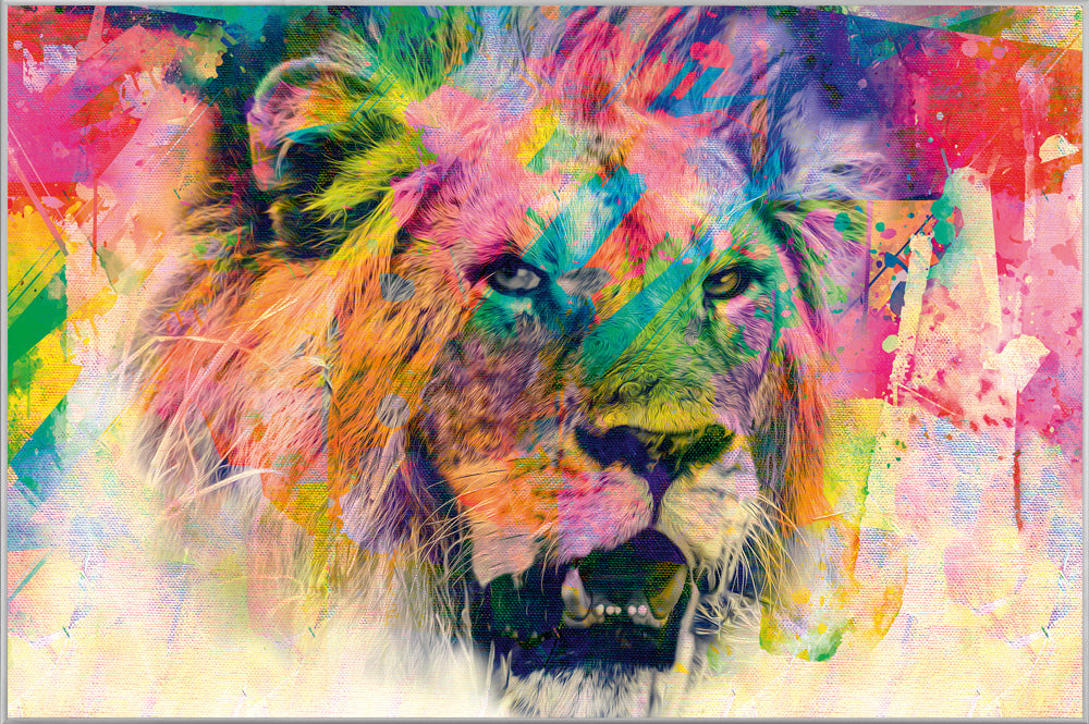 Picture &amp; Frame Pop Art Lion