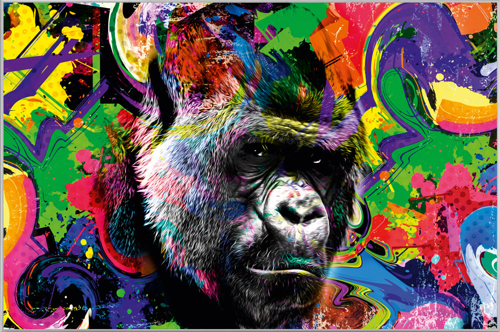 Picture &amp; Frame Pop Art Gorilla