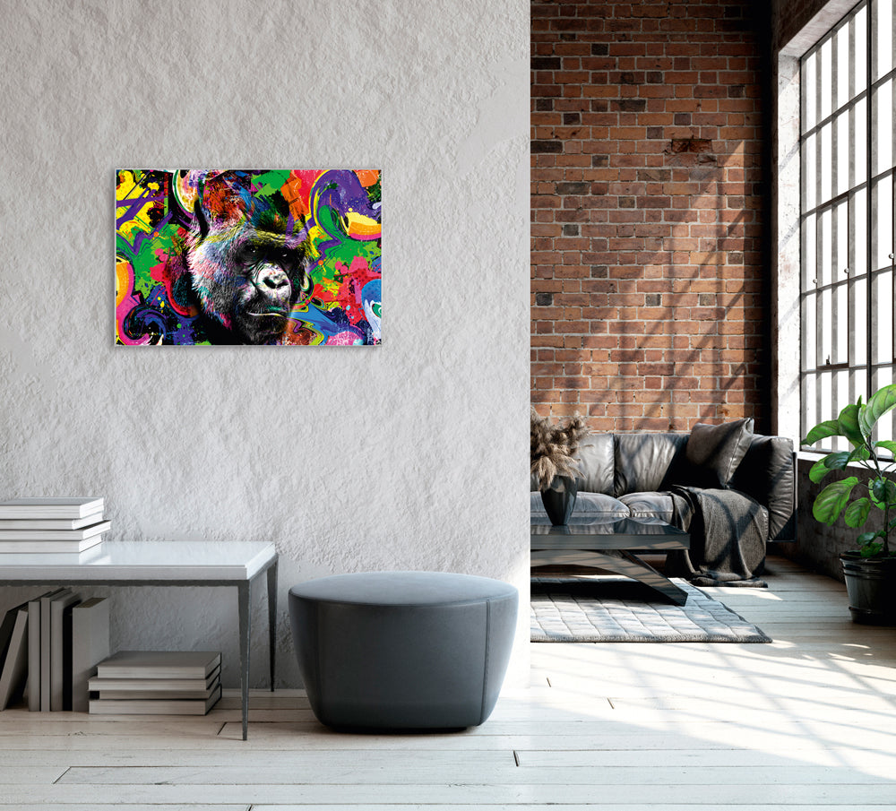 Picture &amp; Frame Pop Art Gorilla