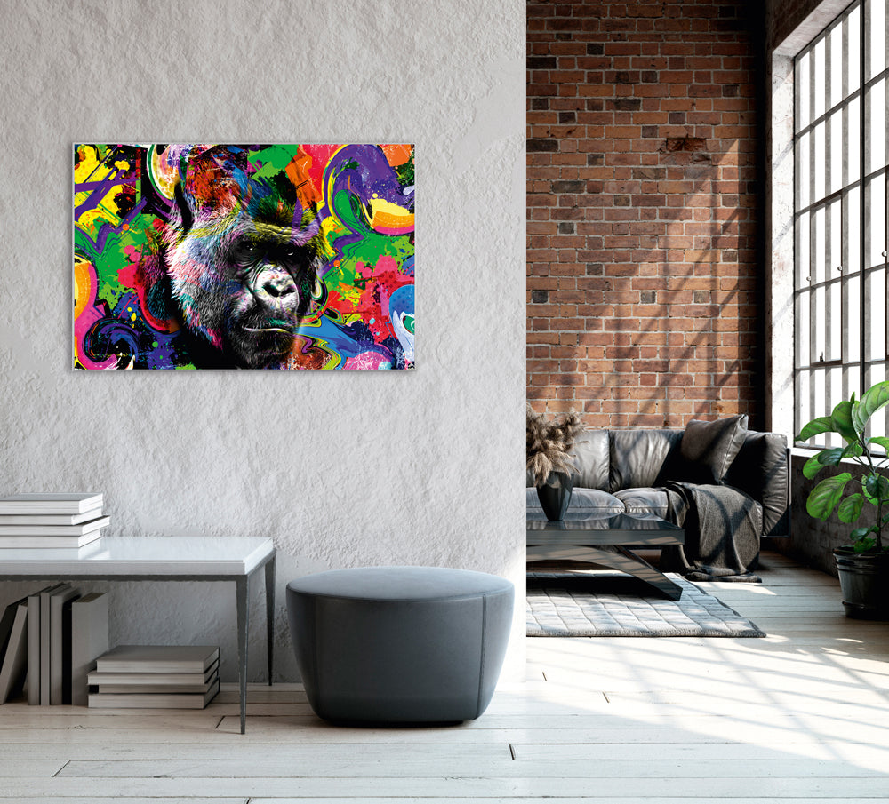 Picture &amp; Frame Pop Art Gorilla