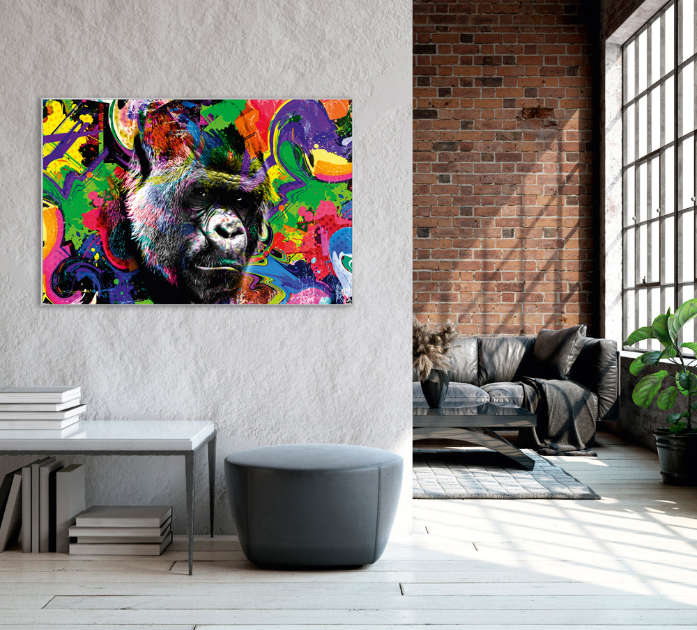 Picture &amp; Frame Pop Art Gorilla