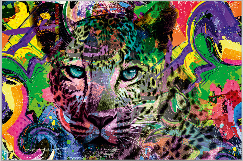 Picture &amp; Frame Pop Art Leopard