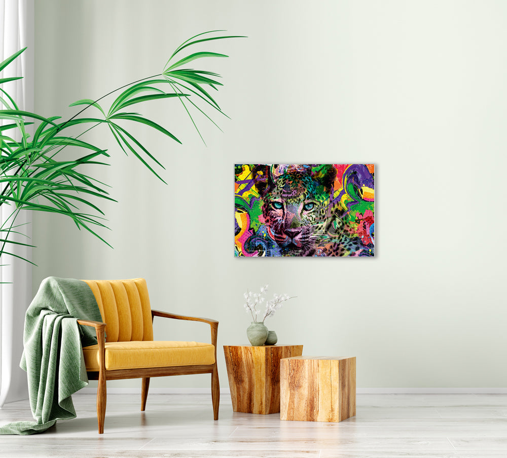 Picture &amp; Frame Pop Art Leopard
