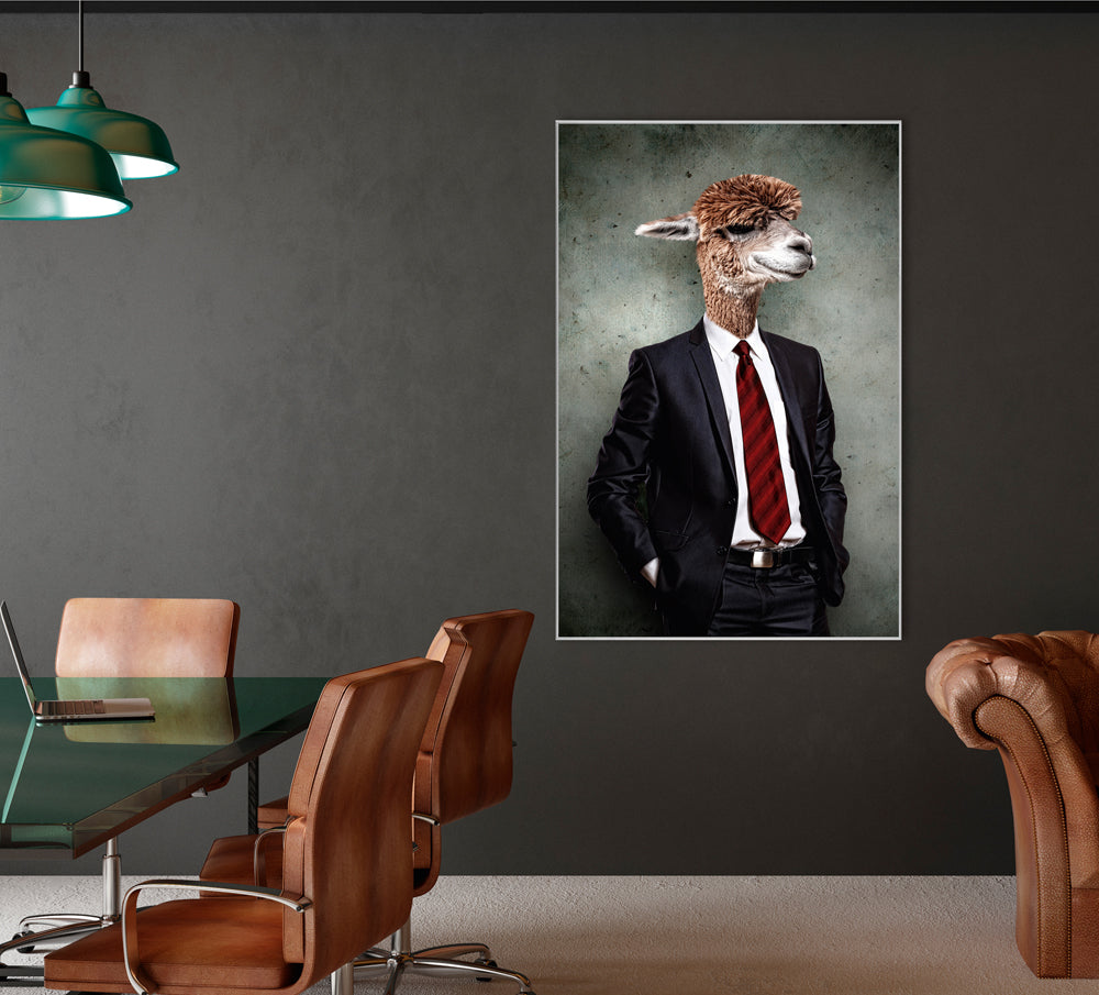 Picture &amp; Frame Lama in Suit