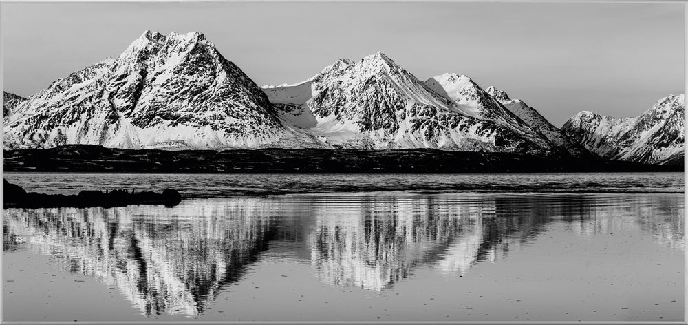 Picture &amp; Frame Reflecting Winter Mountains