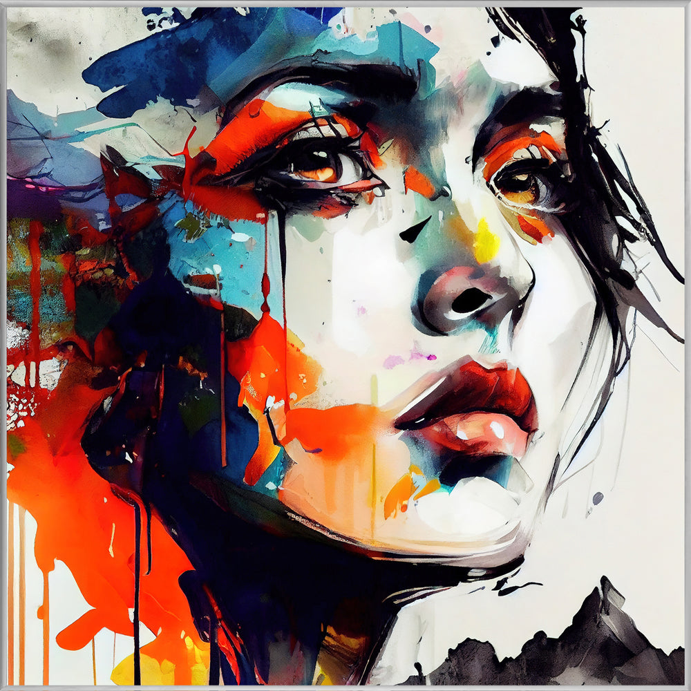 Picture &amp; Frame Graffiti Beauty in Orange