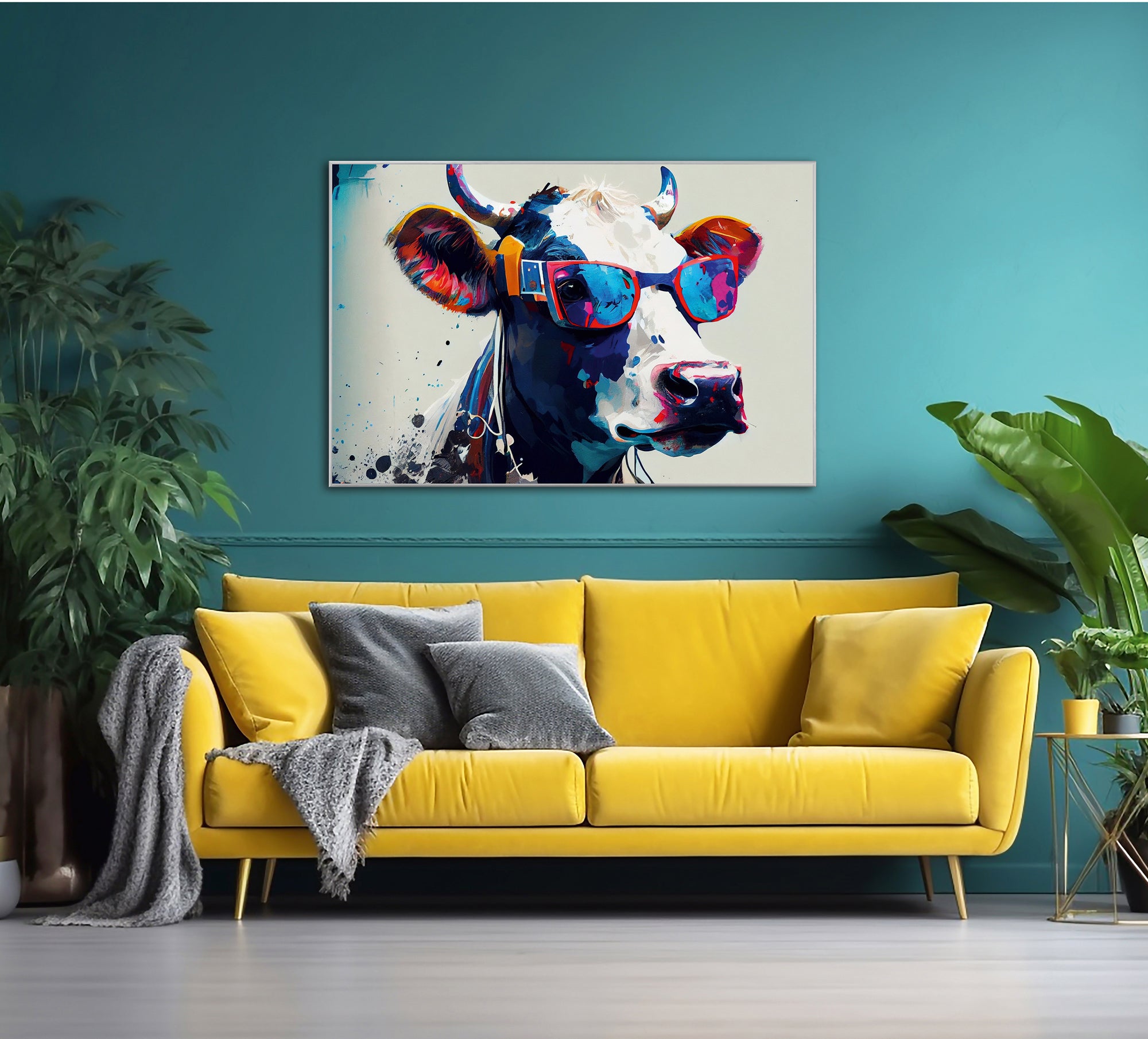 Picture &amp; Frame Cool Cow