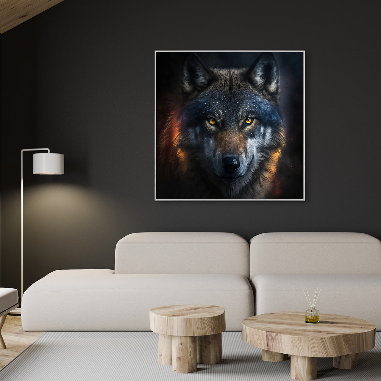 Picture &amp; Frame Mysterious Wolf
