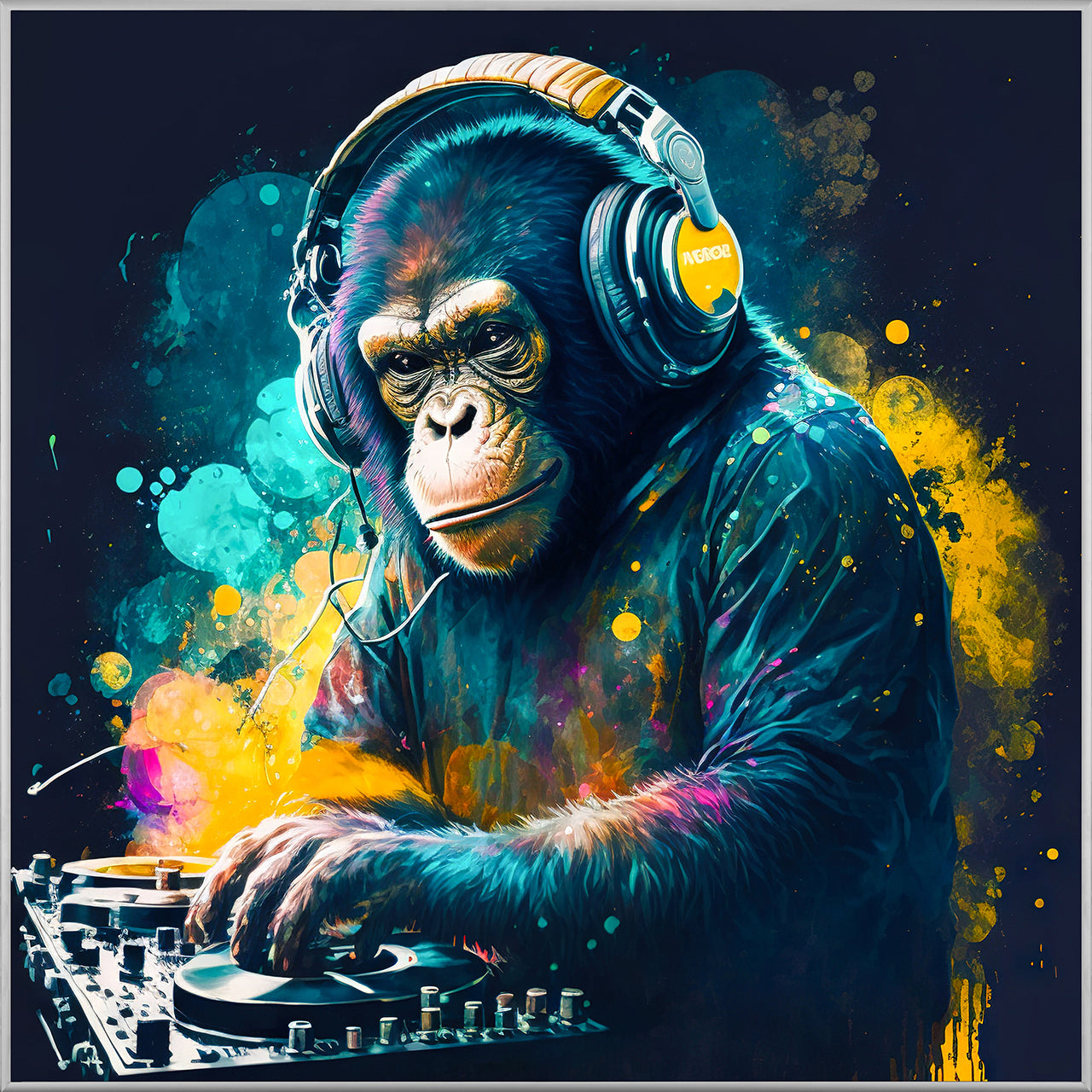Picture &amp; Frame Monkey DJ