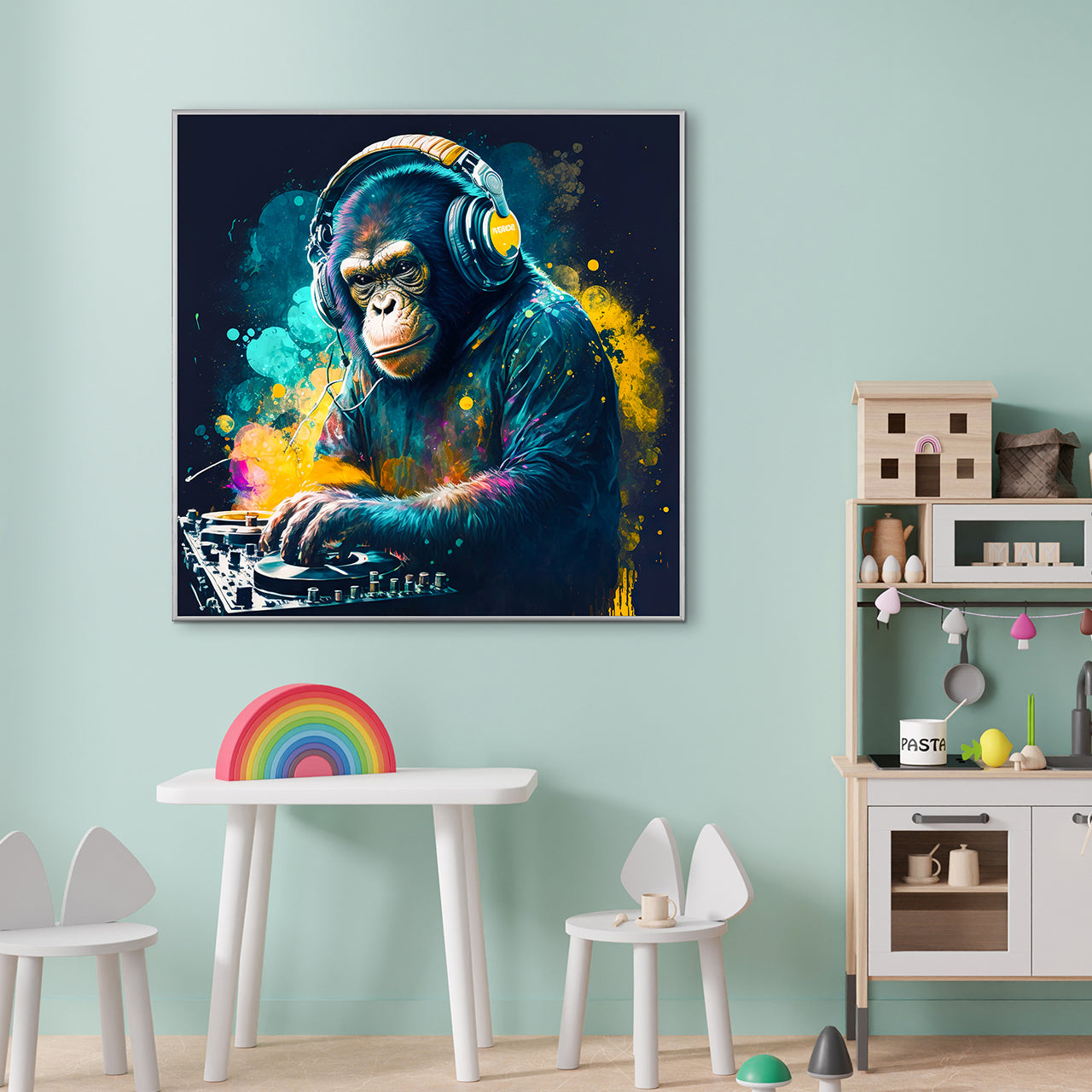 Picture &amp; Frame Monkey DJ