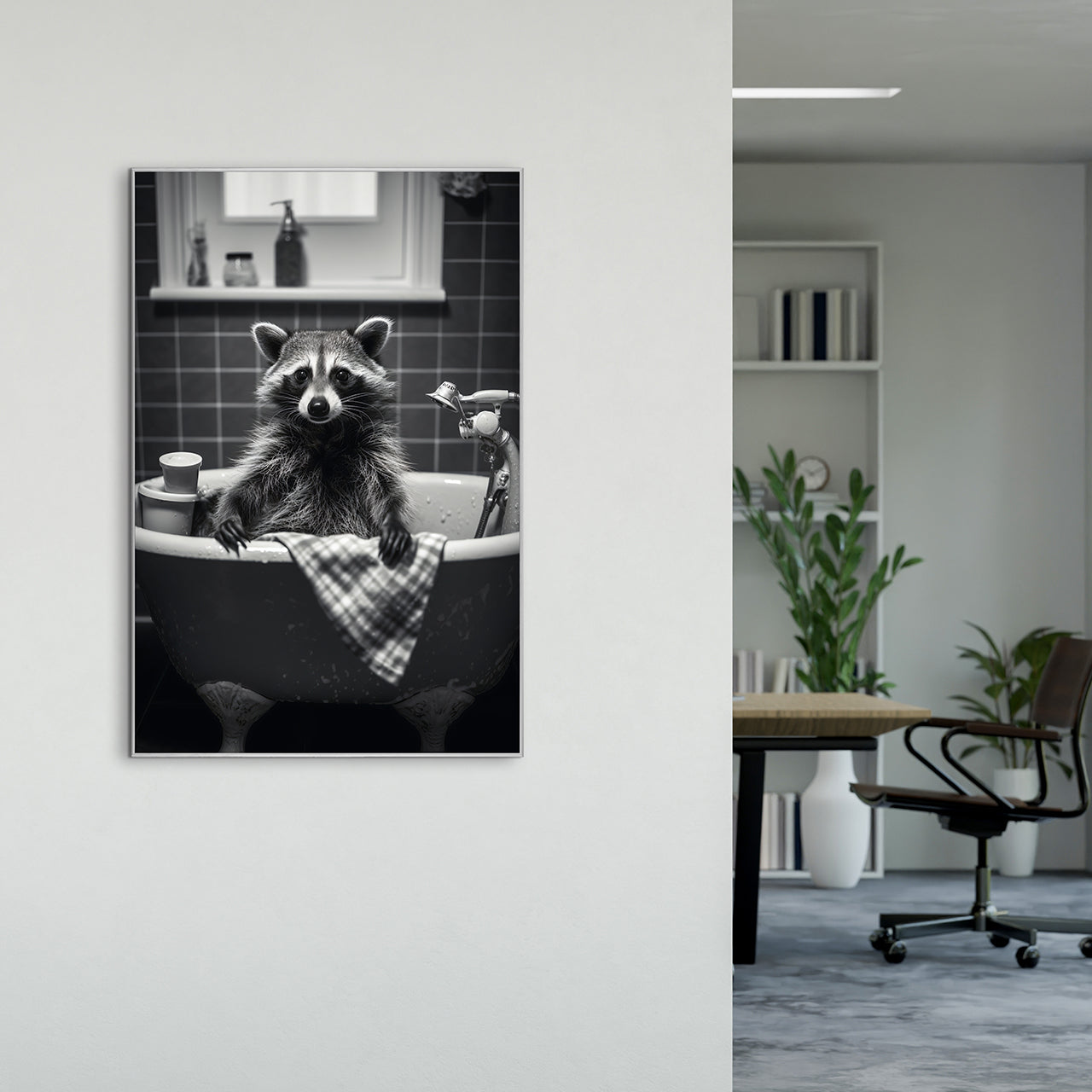 Picture &amp; Frame Raccoon