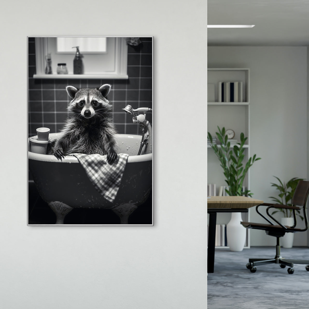 Picture &amp; Frame Raccoon