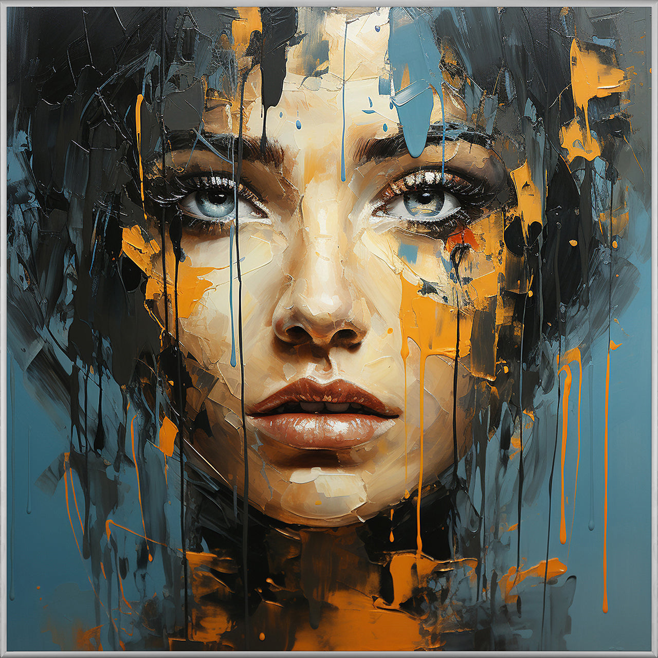 Picture &amp; Frame Blue Eye Girl
