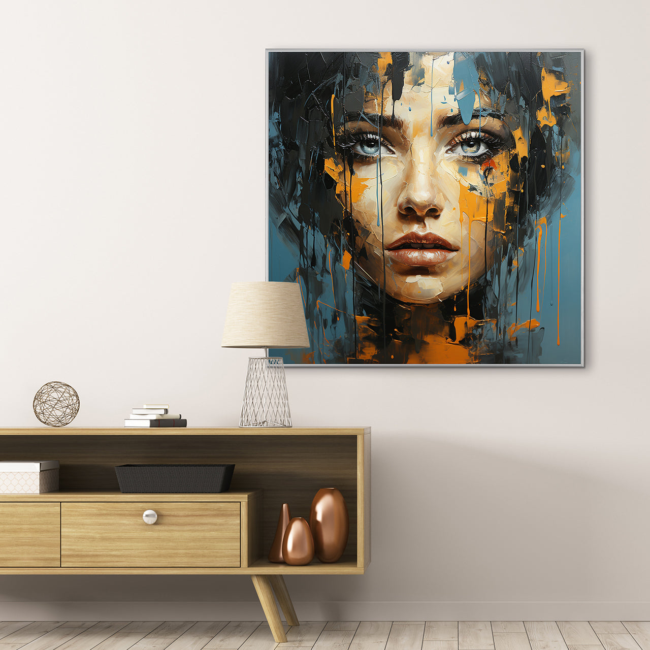Picture &amp; Frame Blue Eye Girl