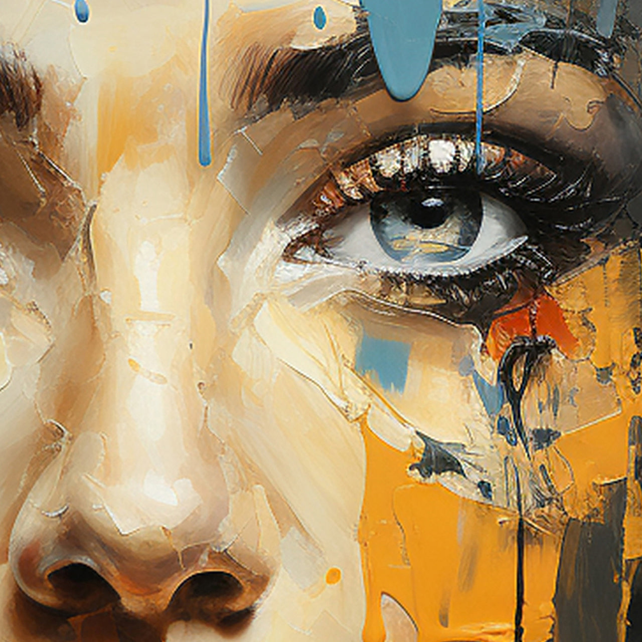 Picture &amp; Frame Blue Eye Girl