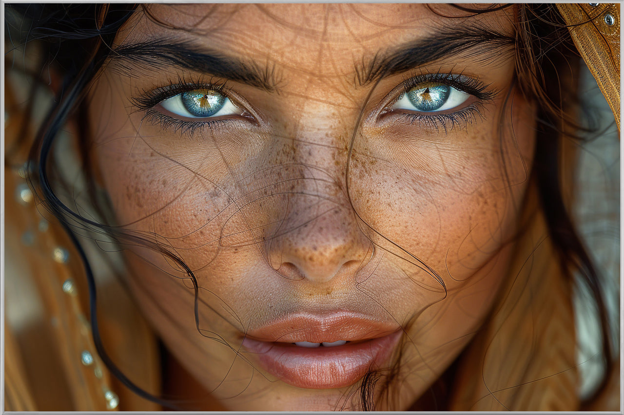 Picture &amp; Frame Green Eyes Oriental
