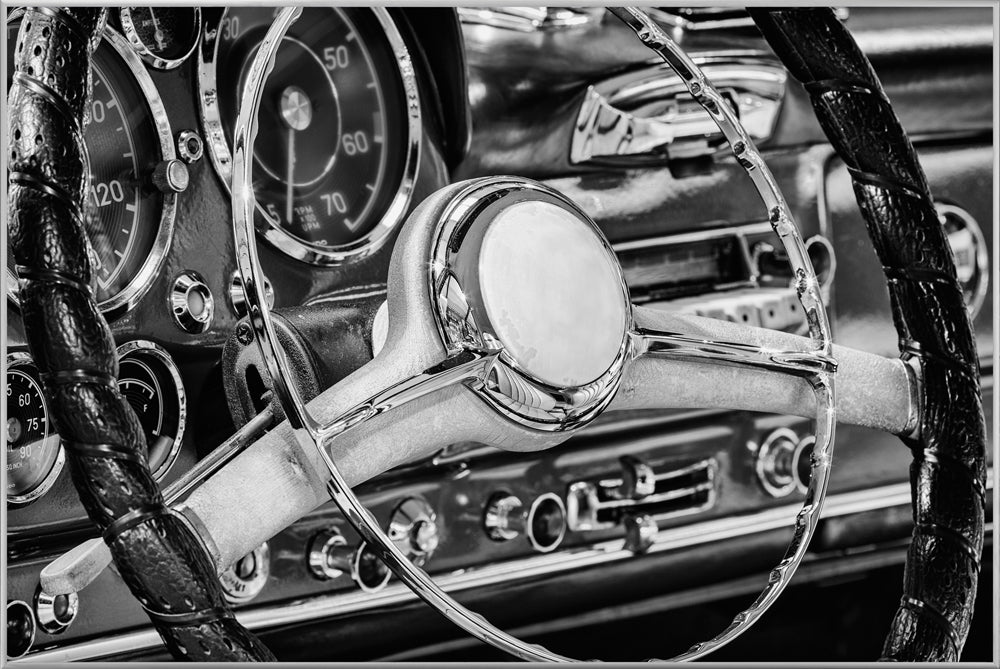 Picture &amp; Frame Vintage Steering Wheel