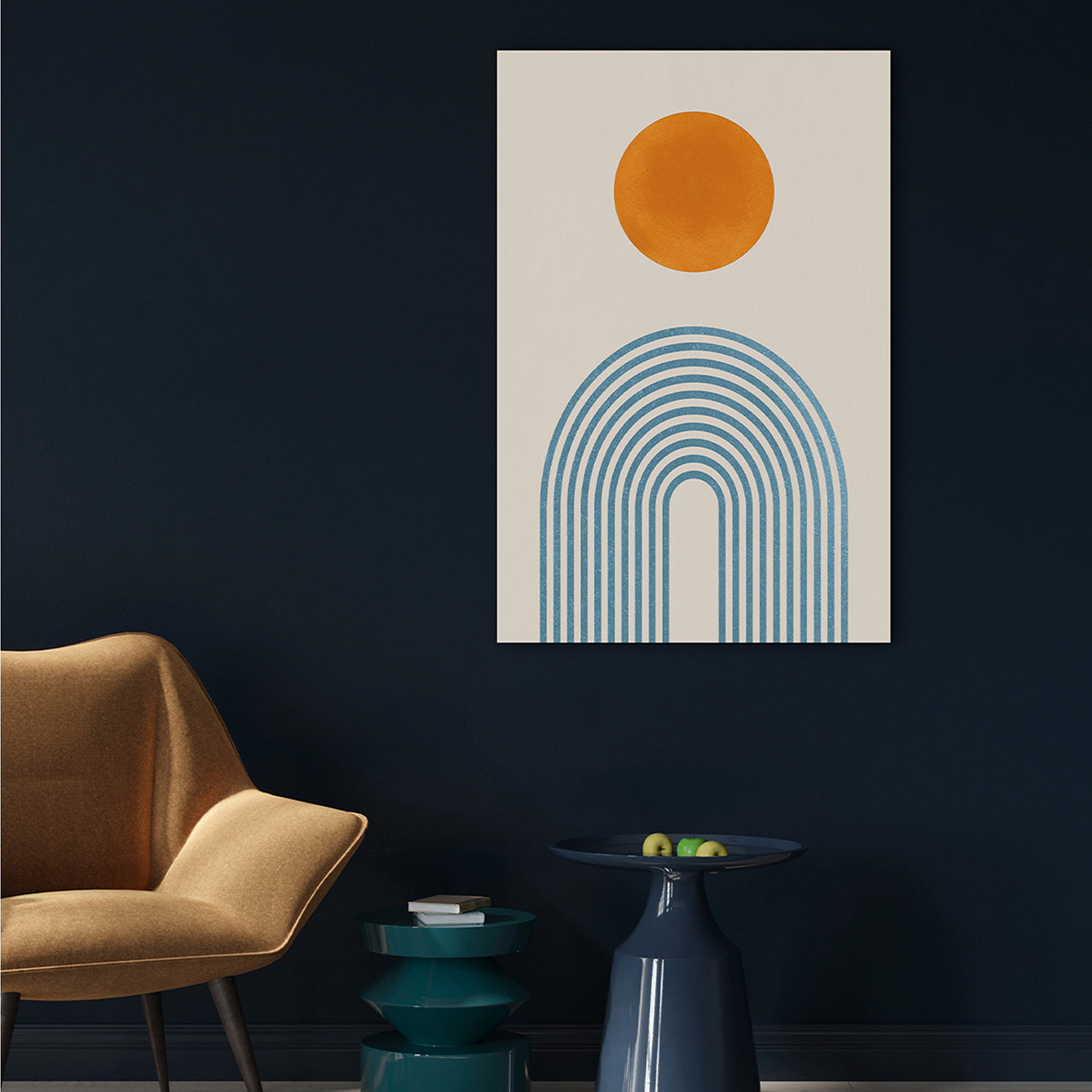 Acrylglasbild Orange Dot