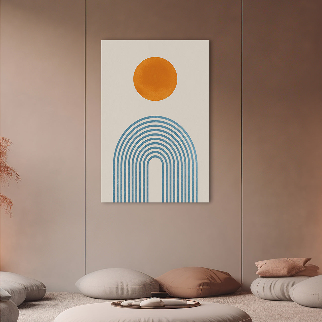 Acrylglasbild Orange Dot