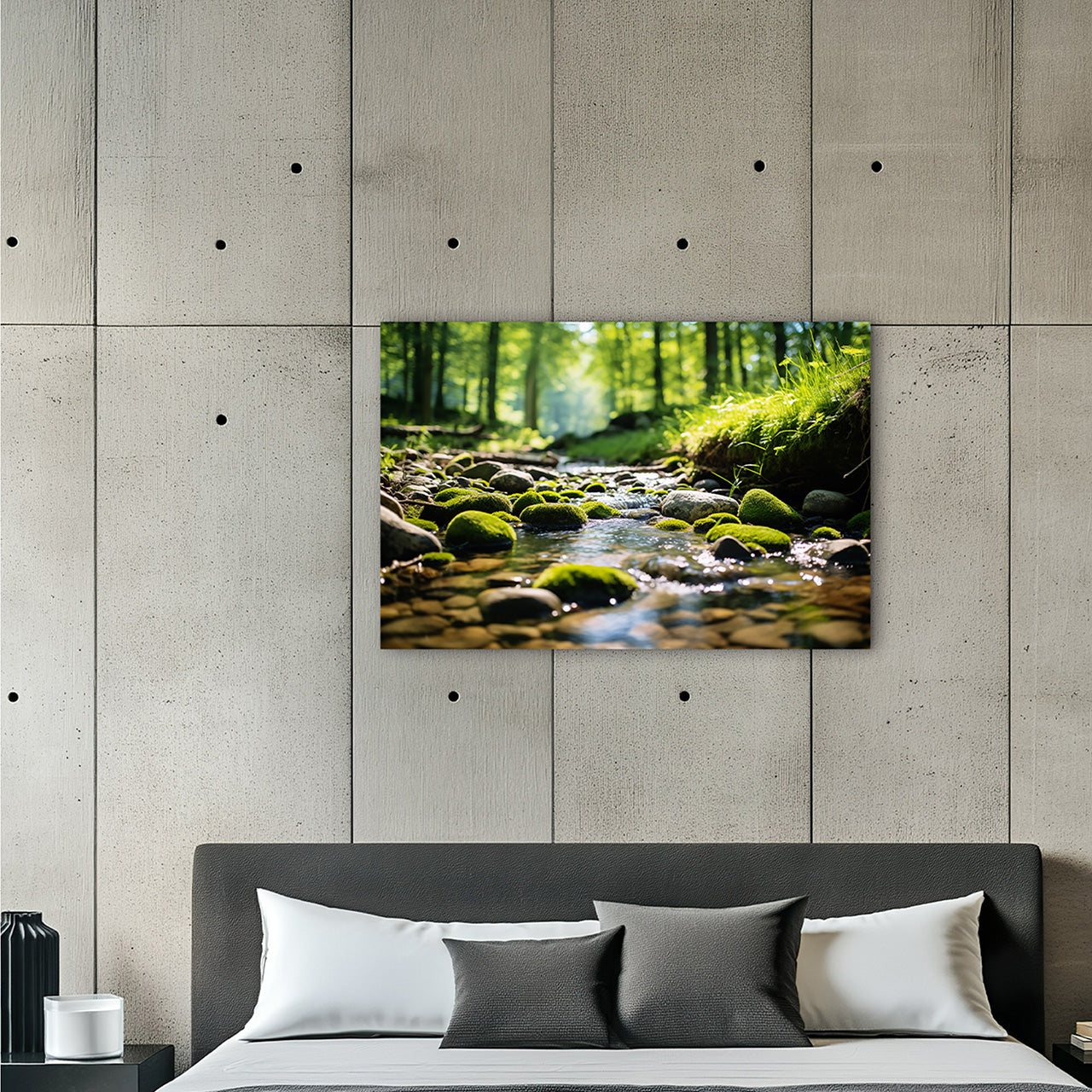 Acrylic glass picture Waldbach