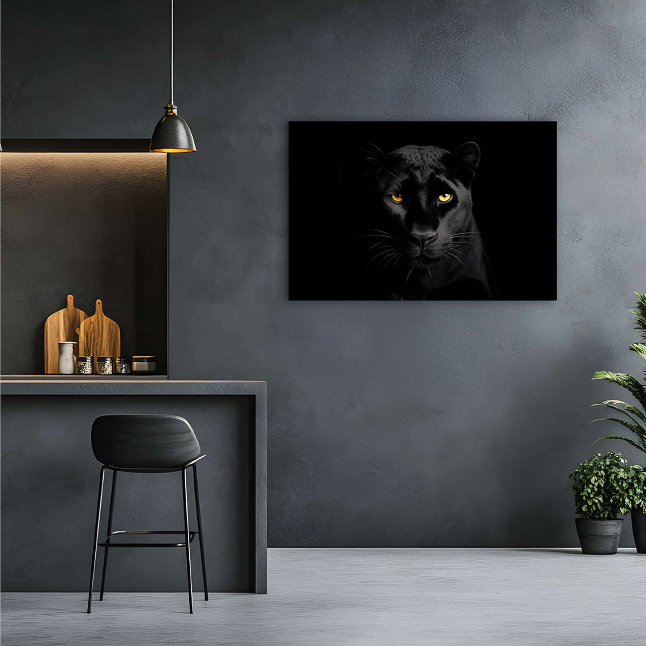 Acrylglasbild Black Panther
