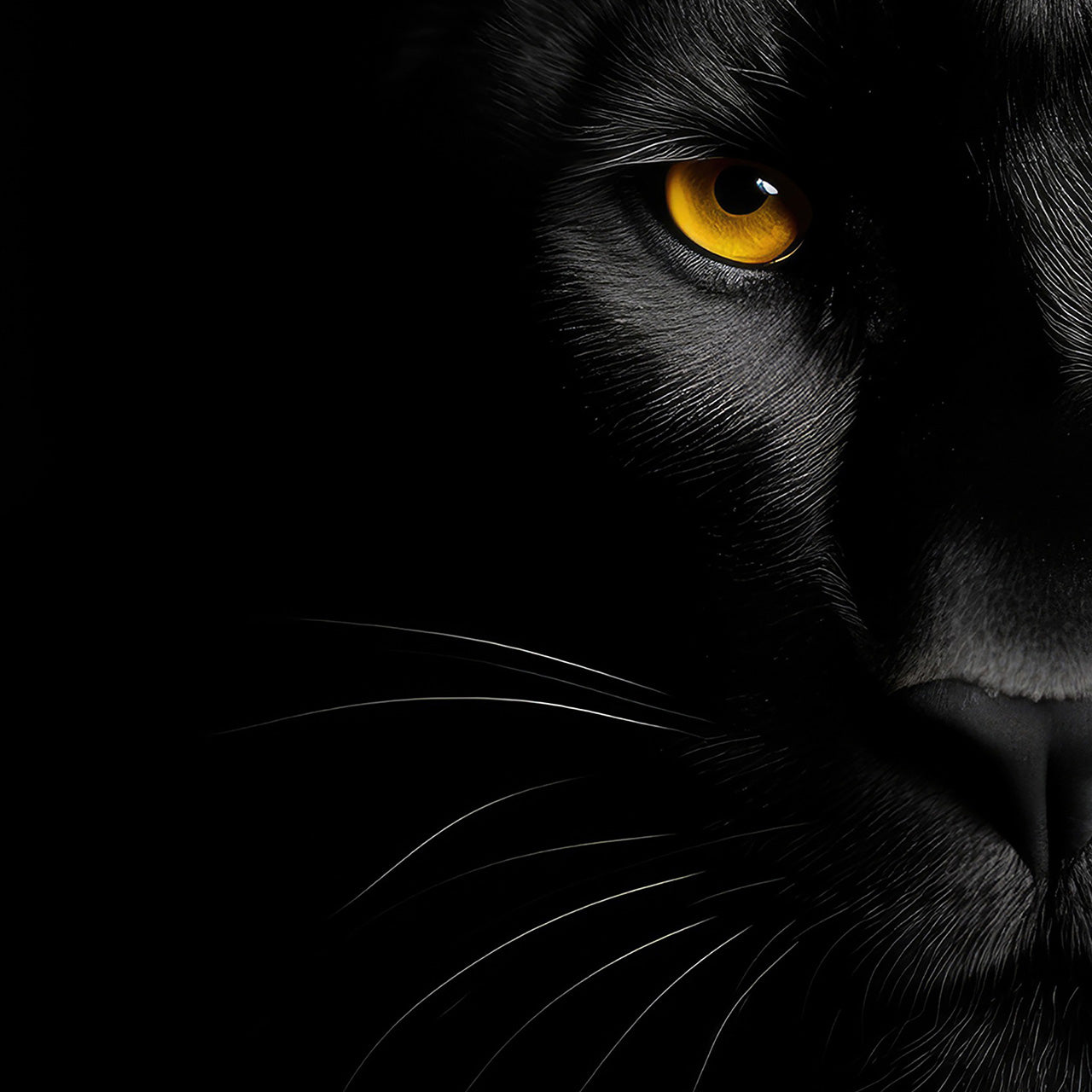 Acrylglasbild Black Panther