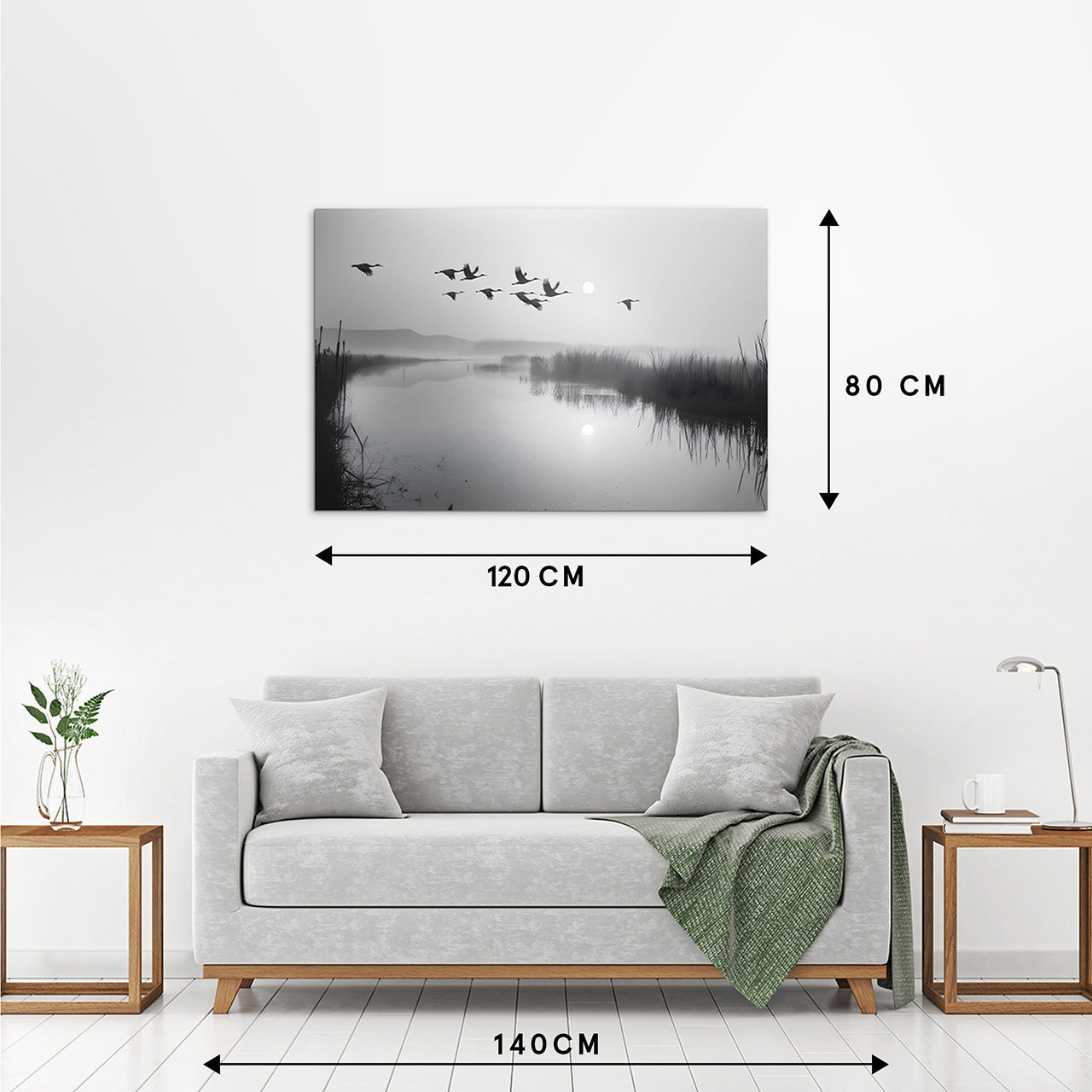 Acrylic glass picture Wild Geese