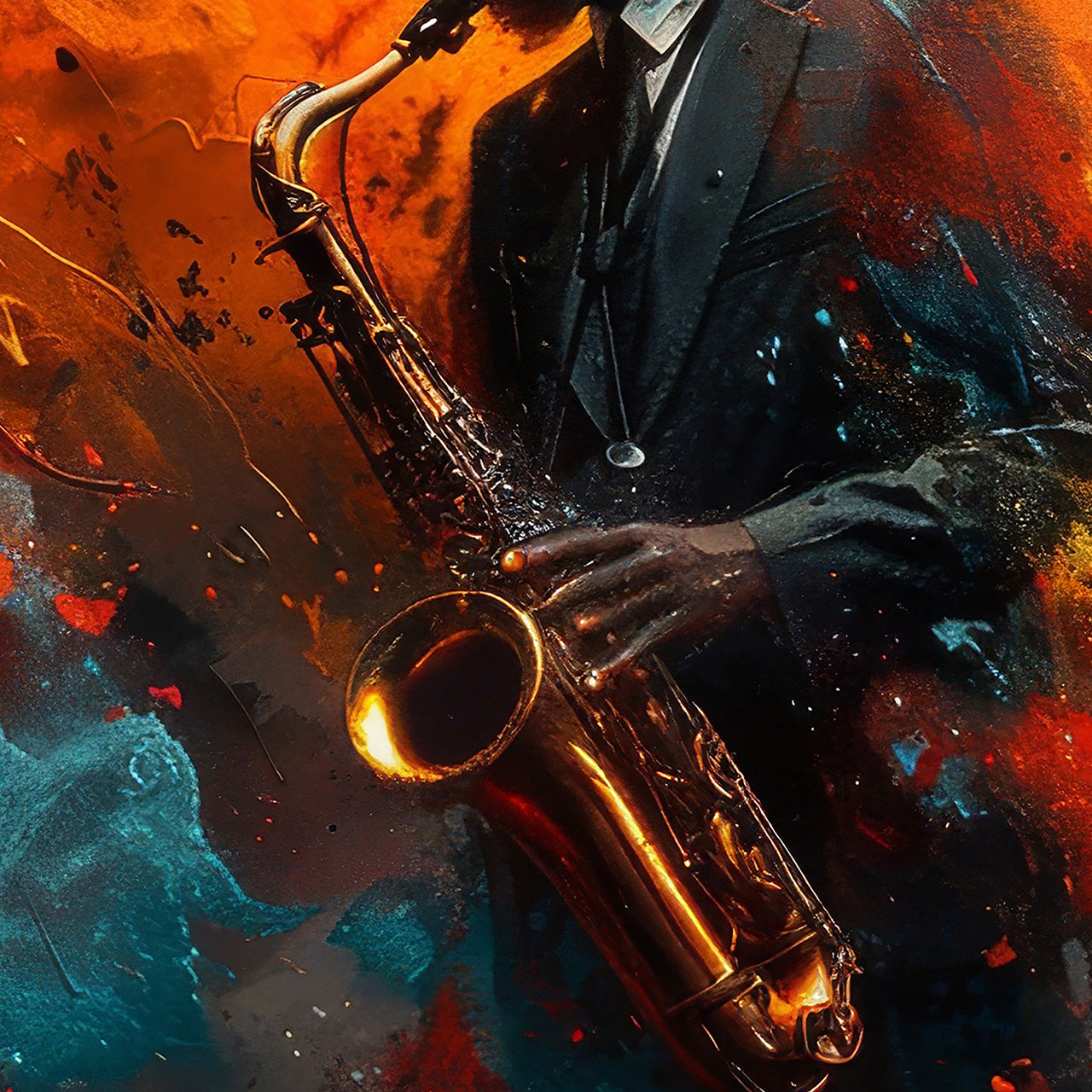 Acrylic glass picture Furious Jazz