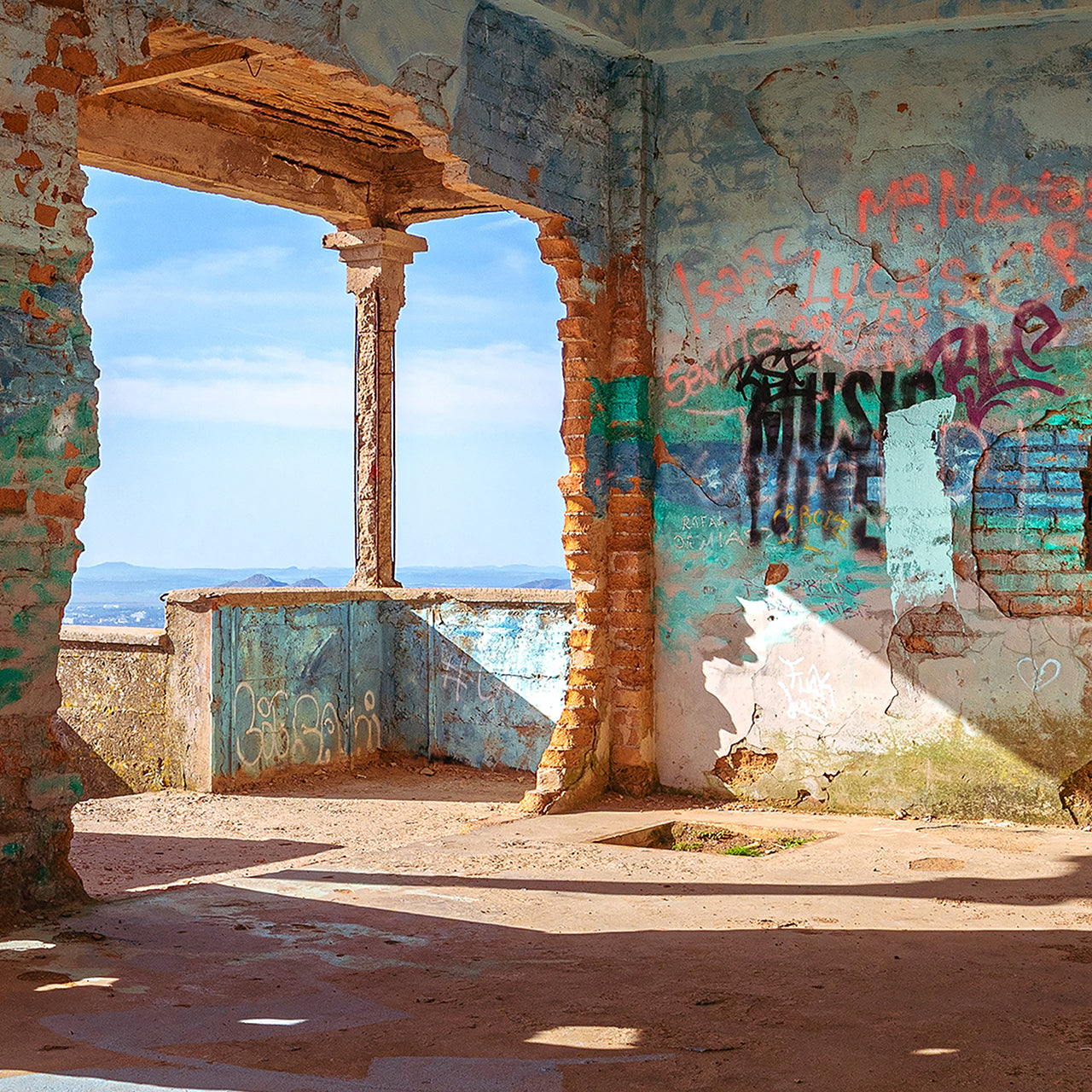 Acrylic print Lost Place by the sea