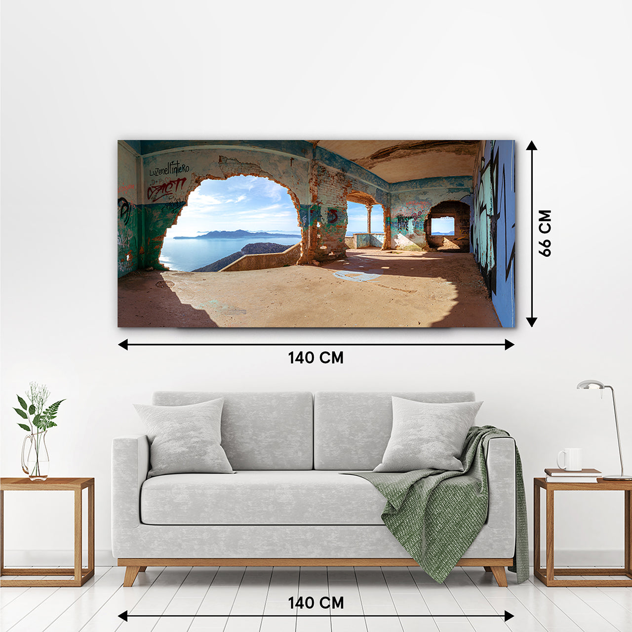 Acrylic print Lost Place by the sea