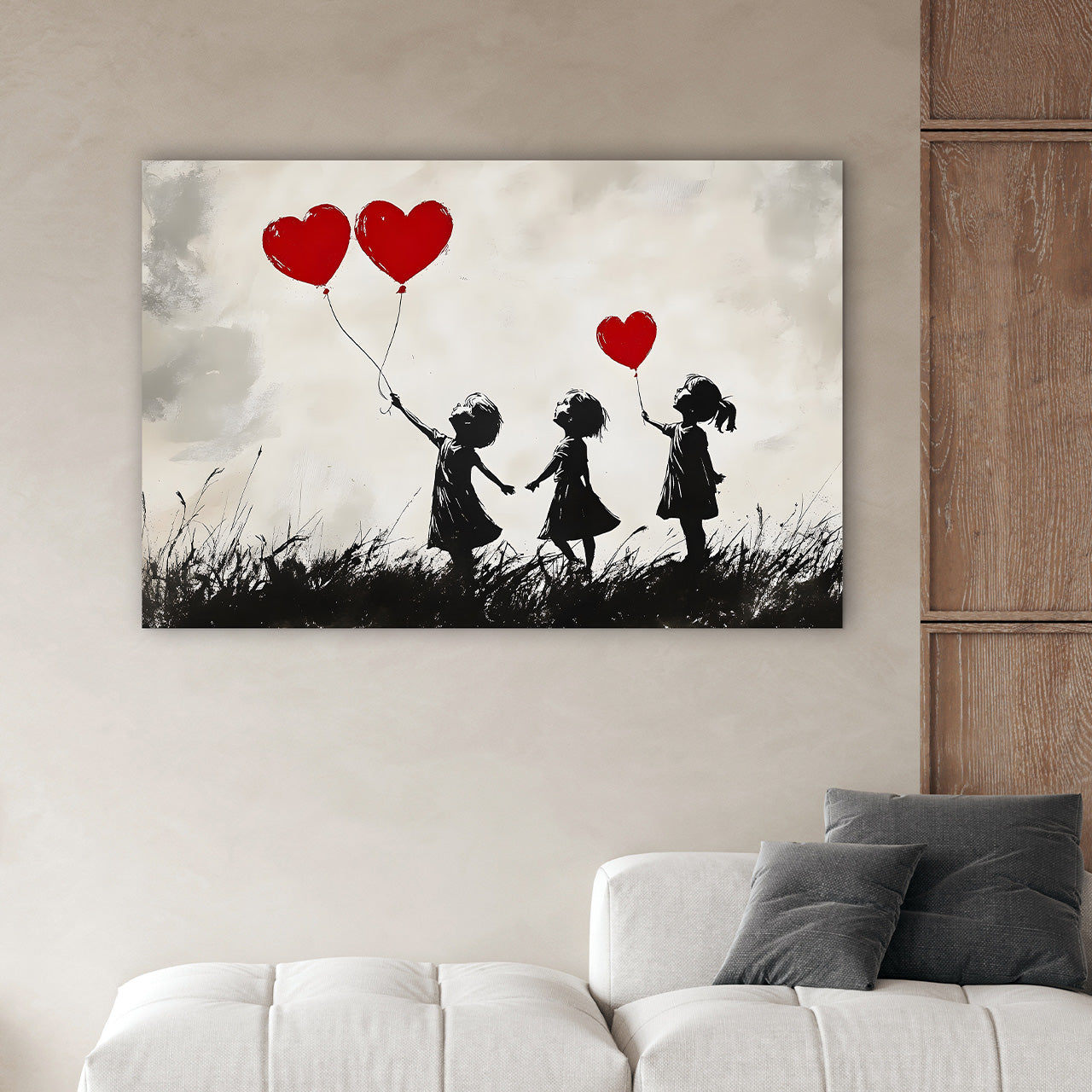 Acrylic Print Love Balloons