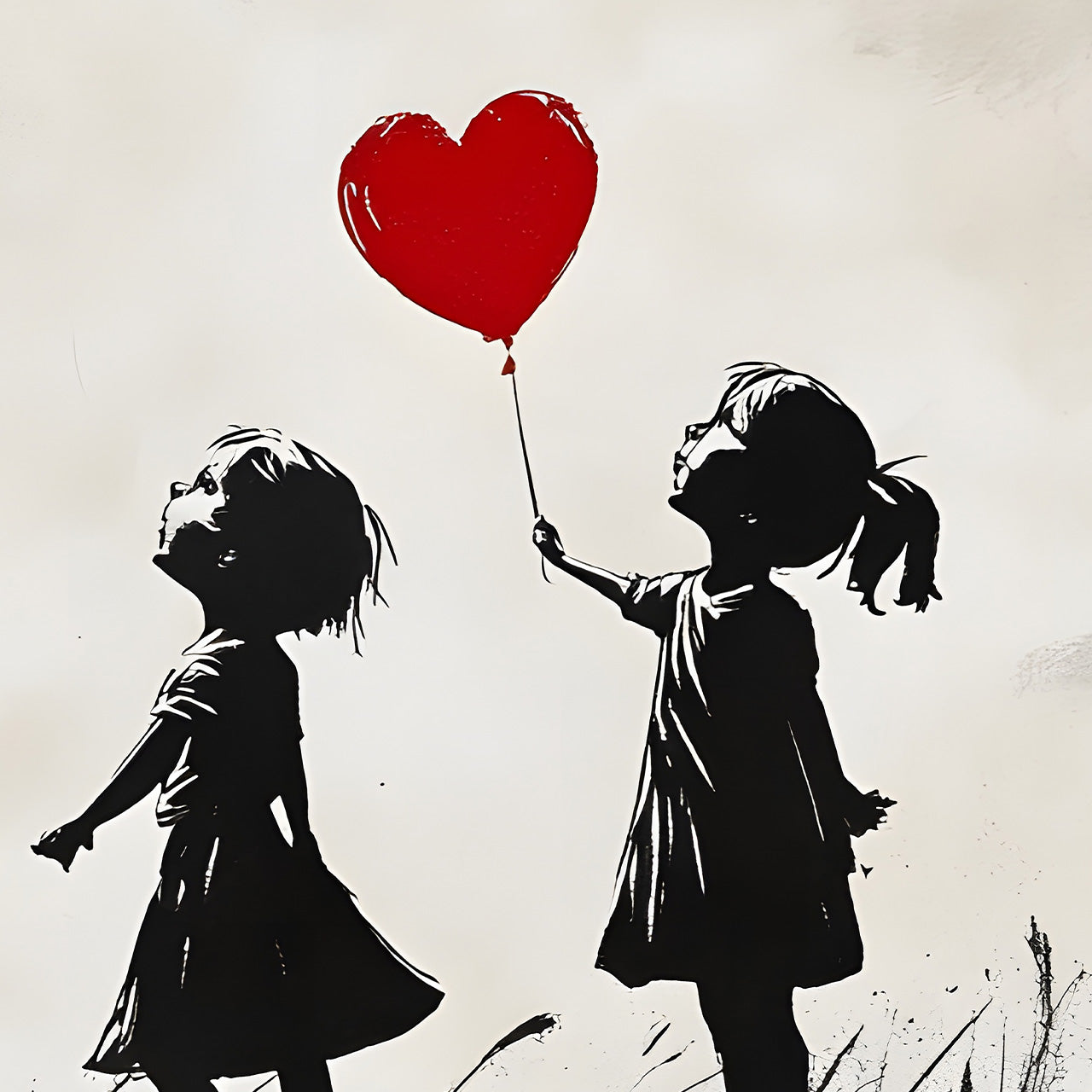 Acrylic Print Love Balloons