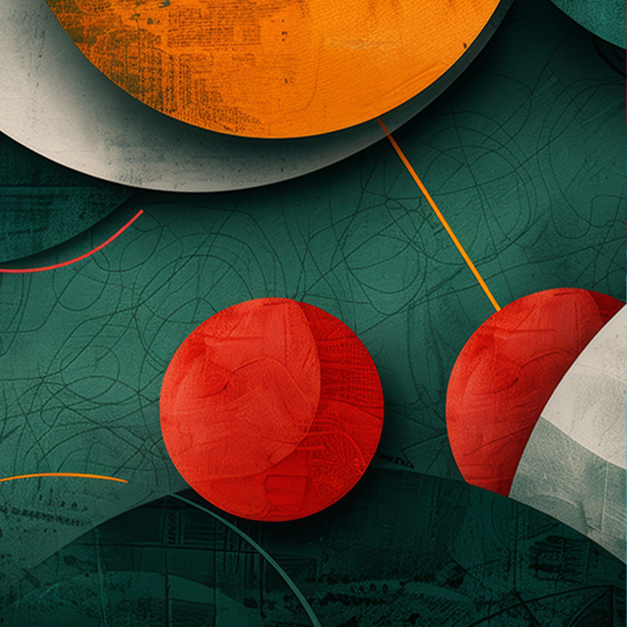 Acrylglasbild Autumn Geometry