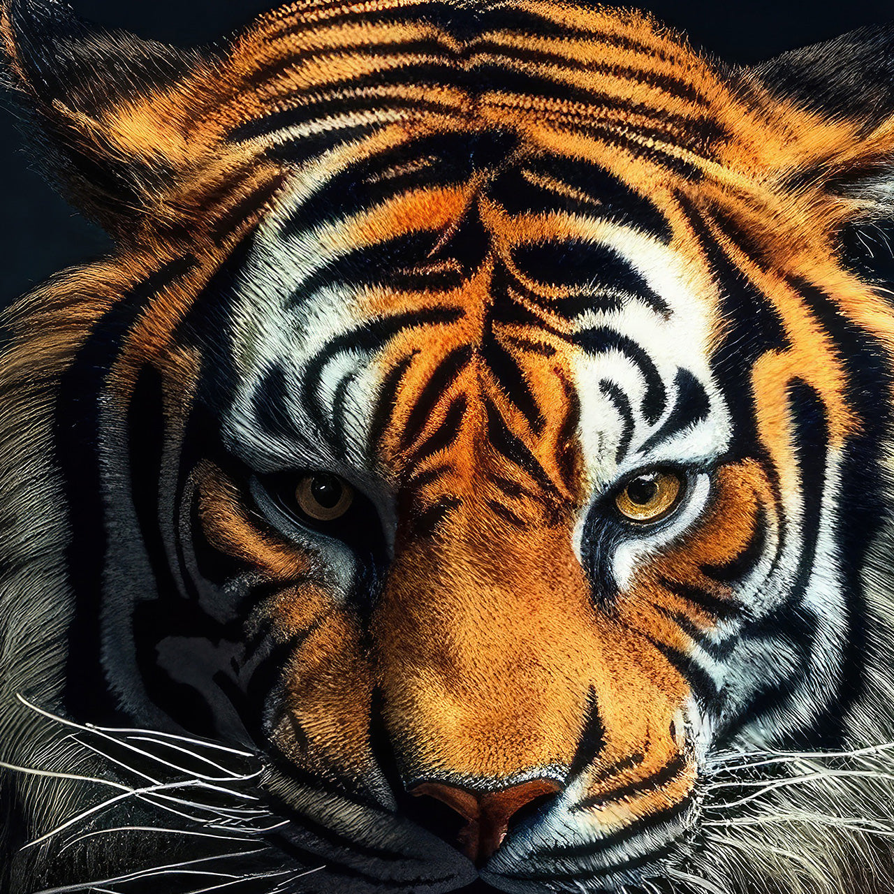 Acrylglasbild Stylish Tiger