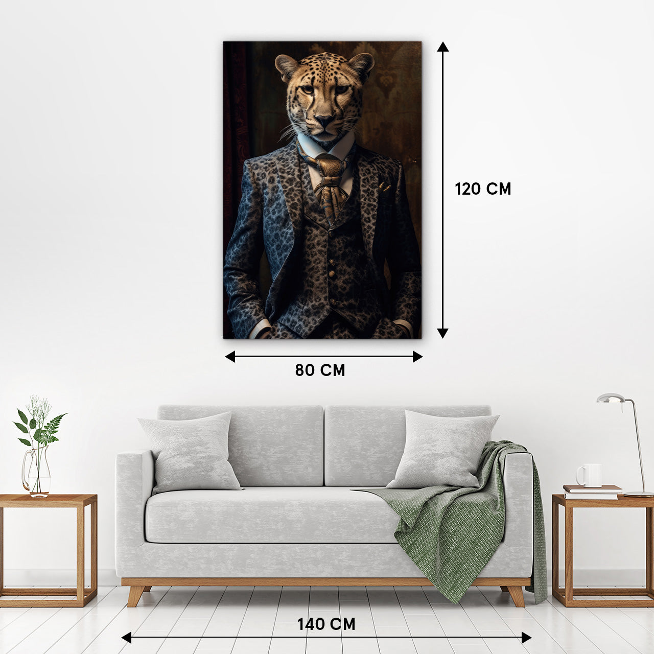 Acrylglasbild Stylish Cheetah