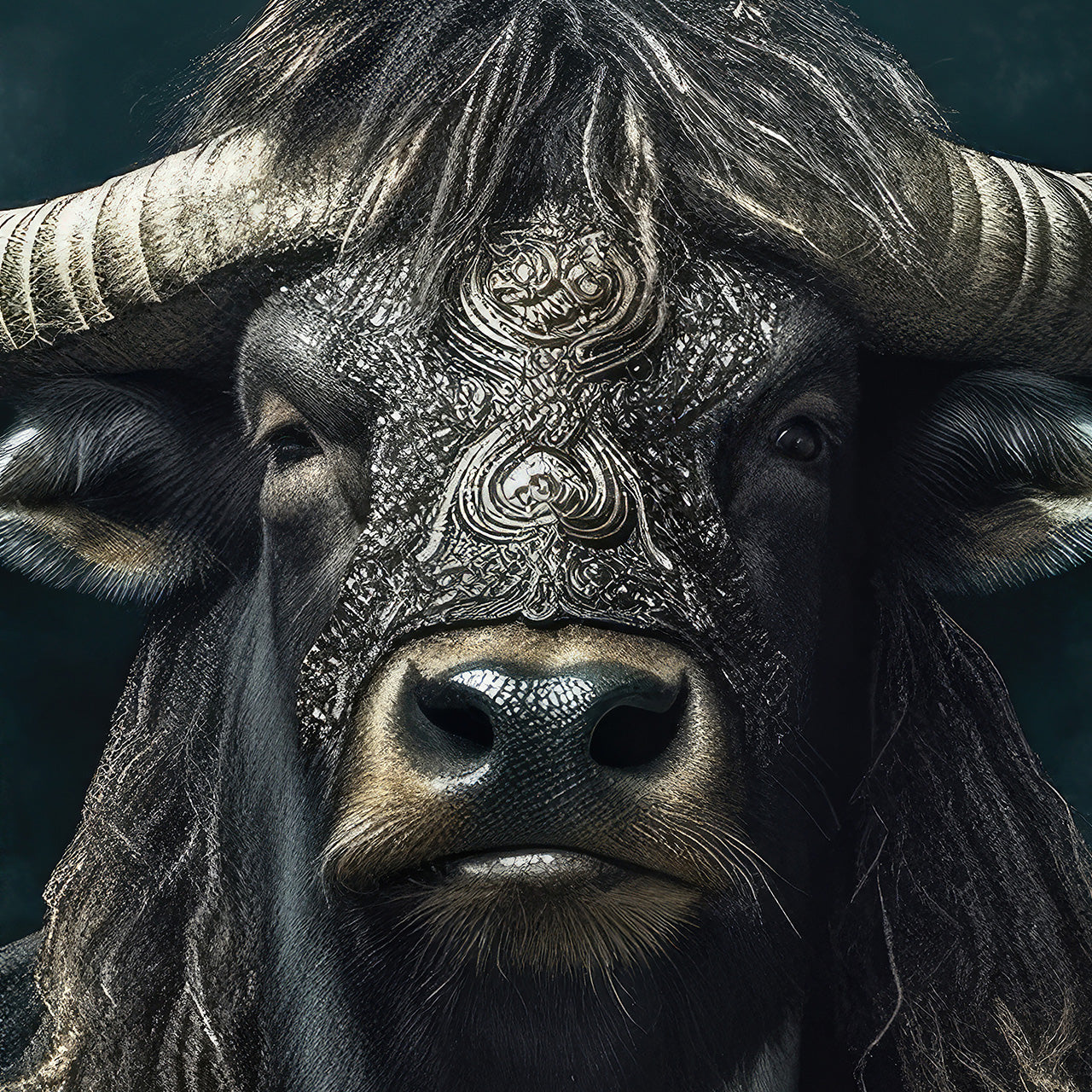 Acrylglasbild Stylish Mr. Bull