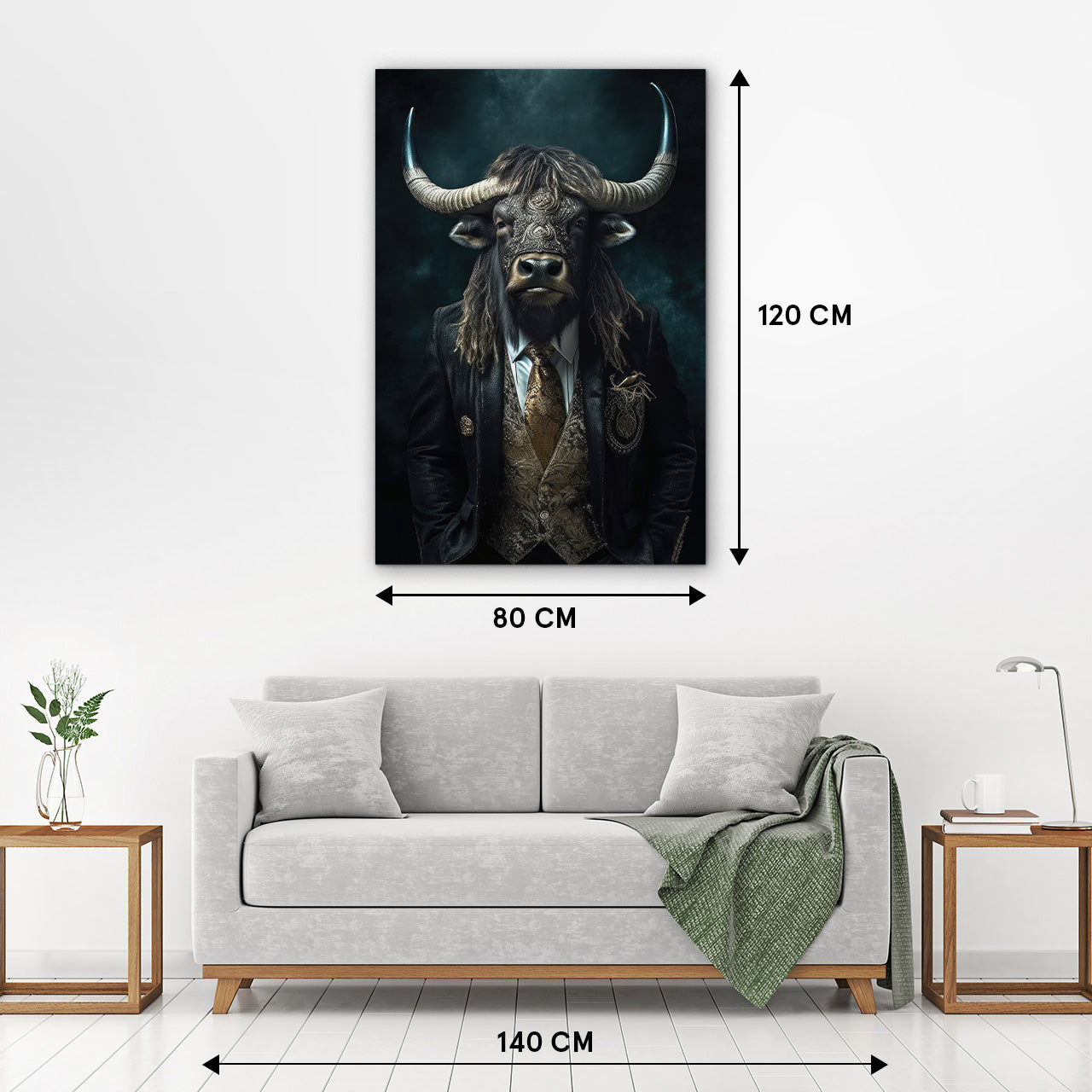 Acrylglasbild Stylish Mr. Bull