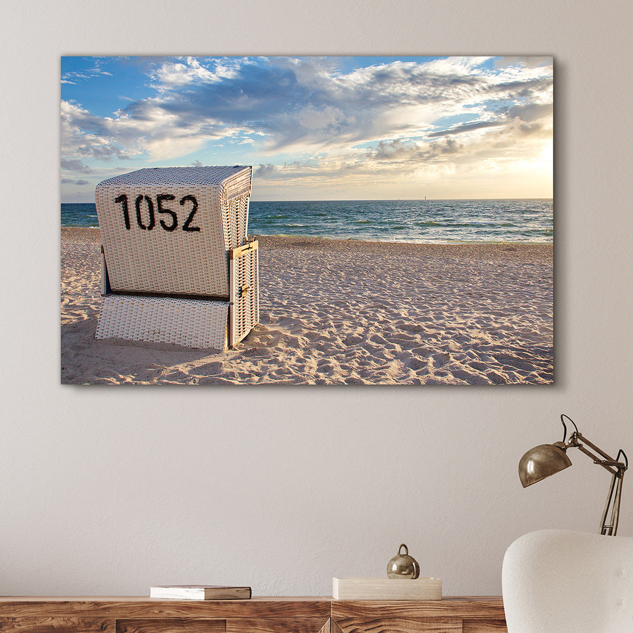 Acrylglasbild Strandkorb