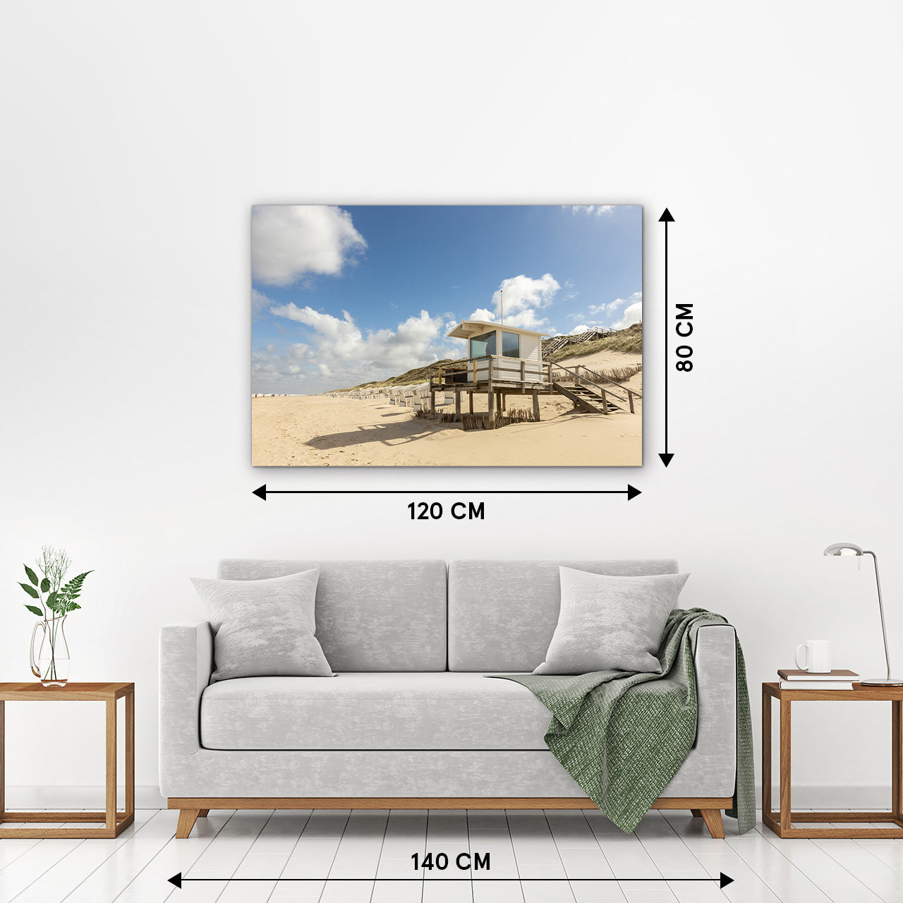 Acrylglasbild Strandhütte