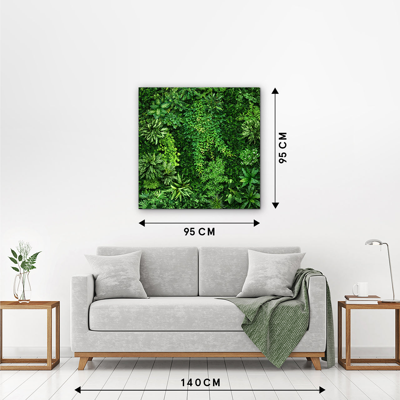 Acrylglasbild Blick ins Grüne