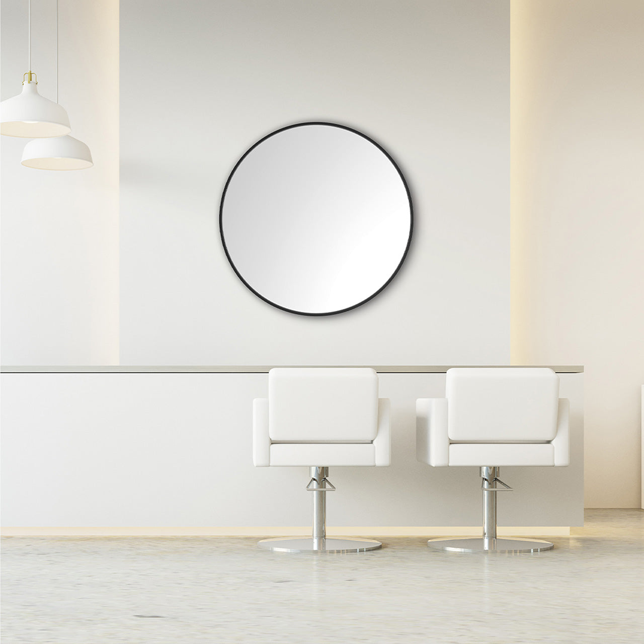 Miroir mural rond