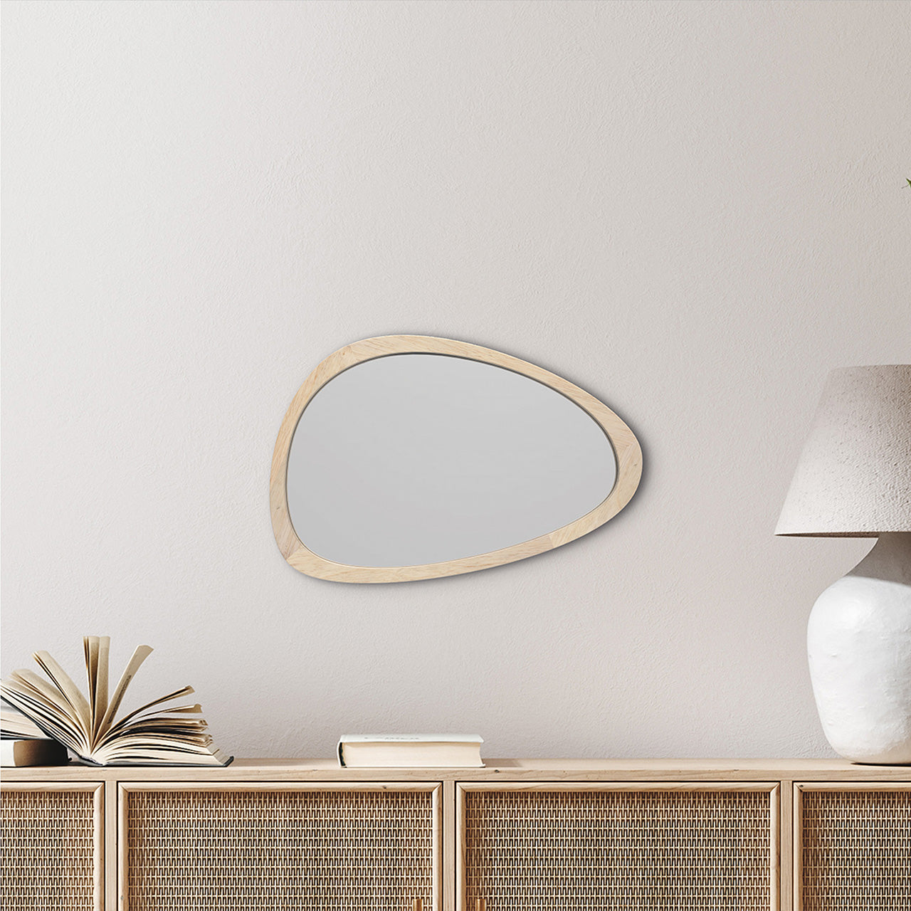 Wall mirror Stone light