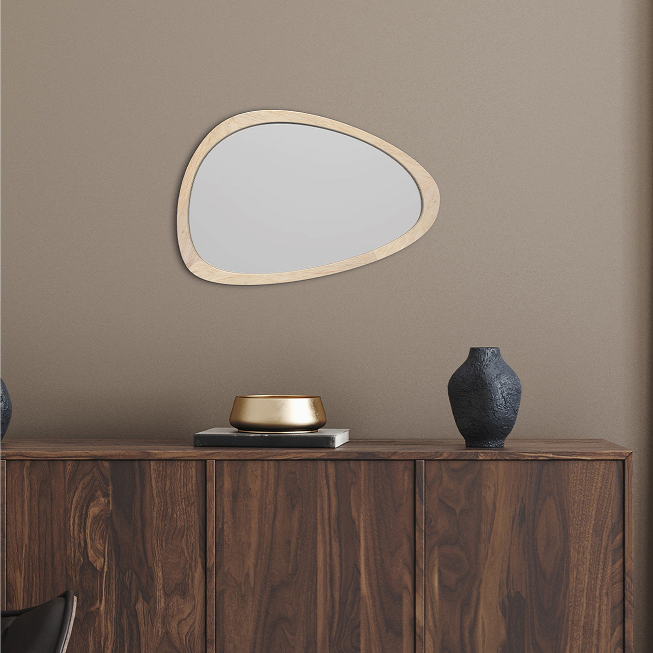 Wall mirror Stone light